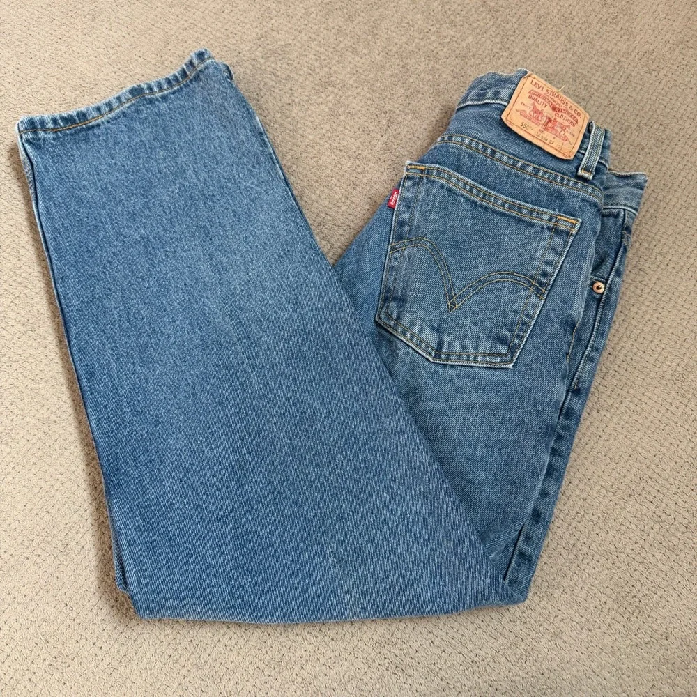 Vintage 2000s Levis 550 Relaxed Fit Jeans Medium Wash Denim 18 Slim 27x29